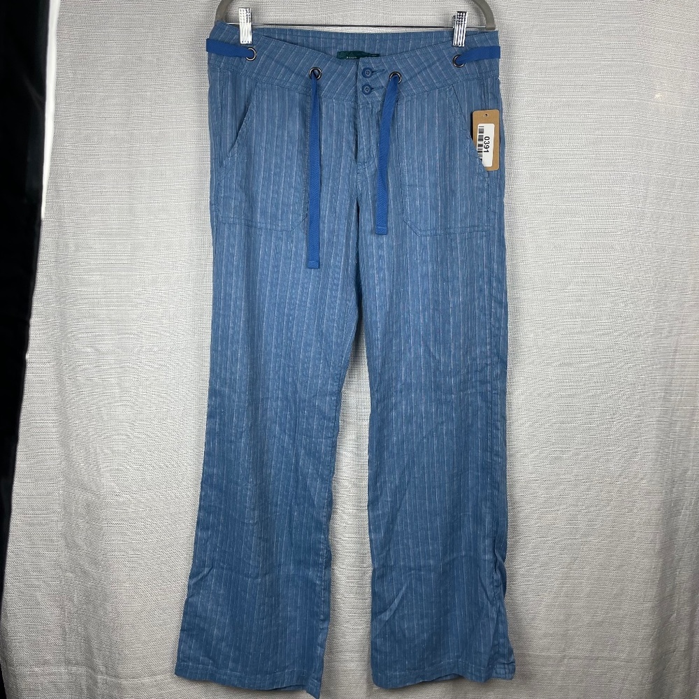 Prana  Women's Size 8W 30L Blue Cotton Pants #391